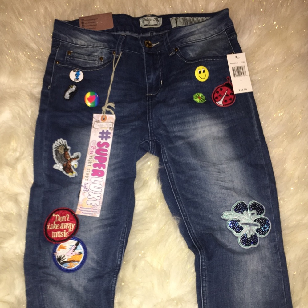 cuffed capri blue jeans ✨